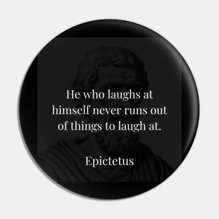 Epictetus's Insight on Self-Reflection Pin