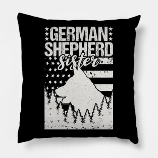 German Shepherd Sister Birthday Gift Pillow