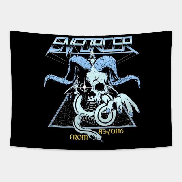 ENFORCER FROM BEYOND MERCH VTG Tapestry by Evan Romillo