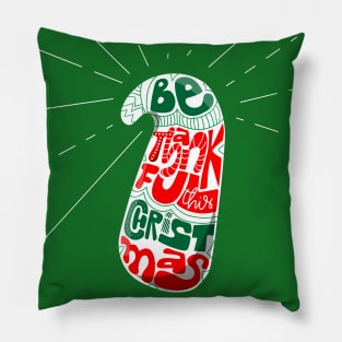 be thankful this christma inside a candy cane Pillow