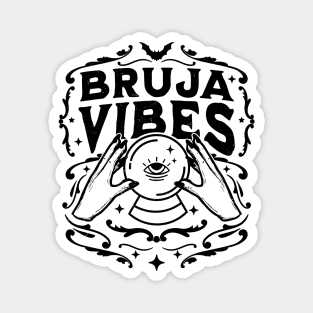 Bruja Vibes Mexican Witch Halloween Witchy Retro Vintage Magnet