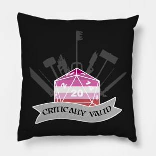 Critically Valid: Lesbian Pride Pillow