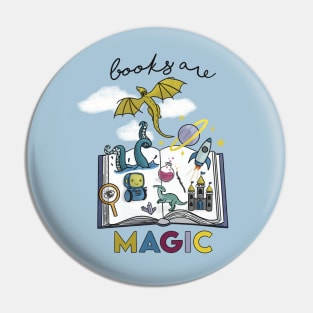 Books are Magic Pin