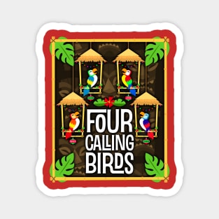 Four Calling Birds Magnet