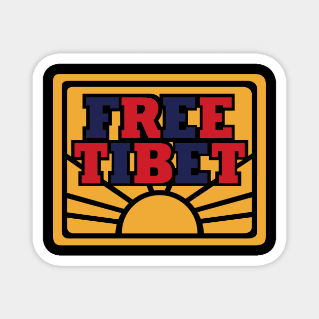 Free Tibet Magnet by Designzz