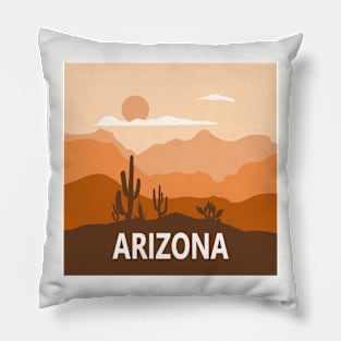 arizona cactus Pillow