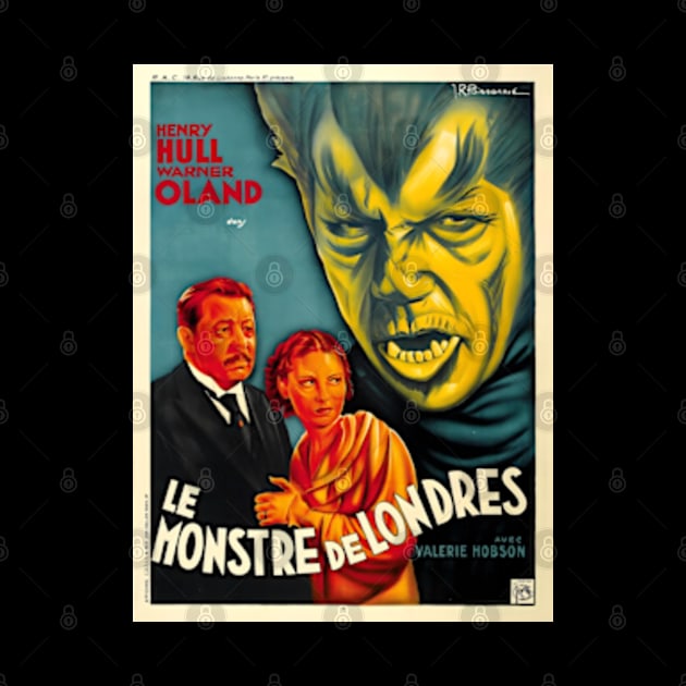 The Werewolf of London (1935) Horror Movie - French Movie Poster by Desert Owl Designs