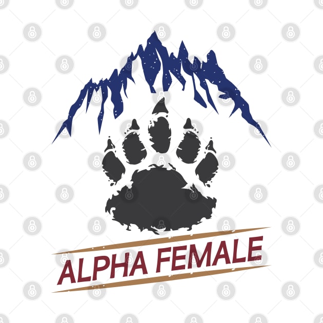 Bear Paw Alpha Female Bear Feminism Strong Woman by alltheprints