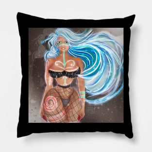 Next Gen Sci Fi Woman Pillow