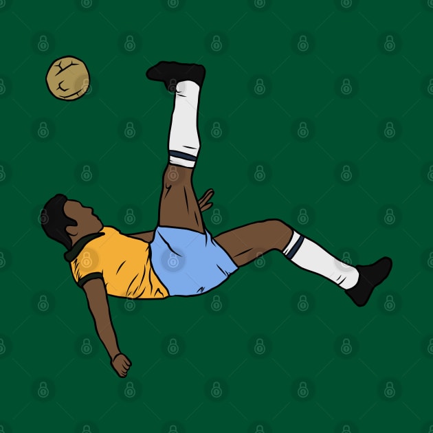 Pele Bicycle Kick by rattraptees