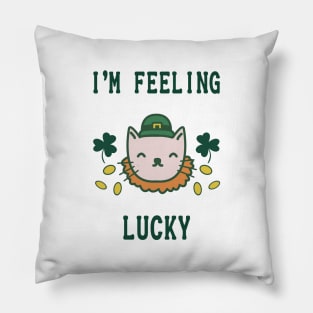 St. Patrick's Day-I Am Feeling Lucky Pillow