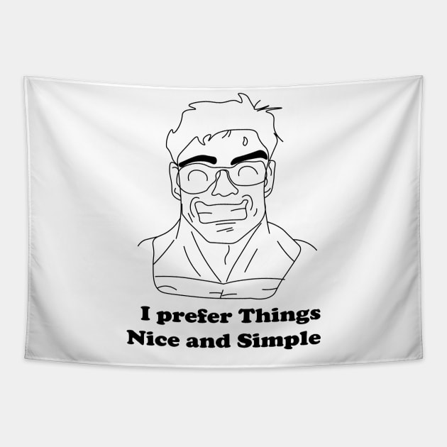 Akira i prefer things nice and Simple Tapestry by Every thing