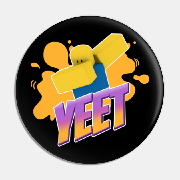 Yeet Dabbing Dancing Roblox Noob Kid Gamer Gift Roblox Pin Teepublic - noob dancing roblox