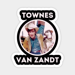 townes van zandt || light cream Magnet