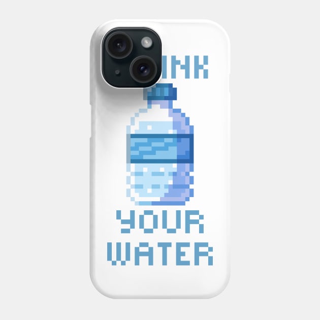 Pixel water bottle Phone Case by kasumiblu