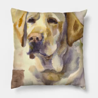Labrador Retriever Watercolor - Gift For Dog Lovers Pillow