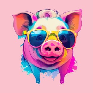 cute pig cartoon T-Shirt