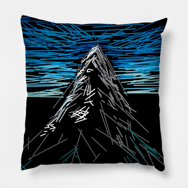 mountain - abstract Pillow by Nikokosmos