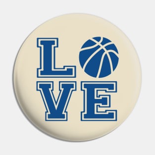 I Love Basketball - Big Letters Pin