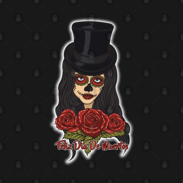 TopHat La Catrina - Dia De Los Muertos by IconicTee