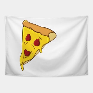 Happy Pizza Slice Tapestry