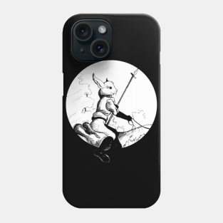 Lance wielding hare - vintage fantasy inspired art and designs Phone Case