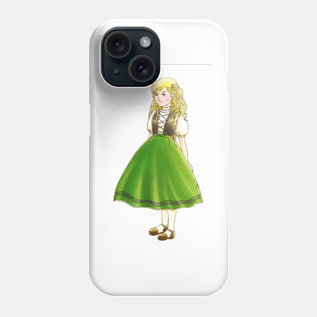 The (Swiss) Little Doll Girl II Phone Case by reynoldjay