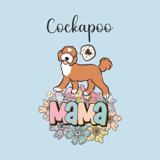 Red and White Cockapoo Mama 1 T-Shirt