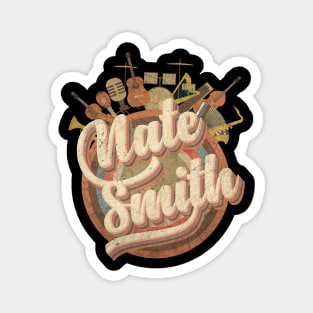 Music Tour Vintage Retro // Nate Smith Magnet