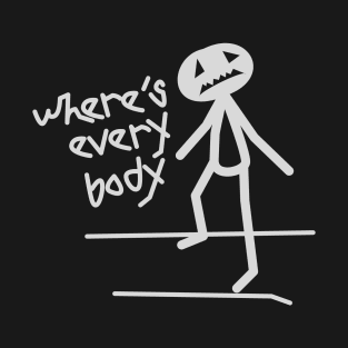 Halloween Sad Stick Man T-Shirt