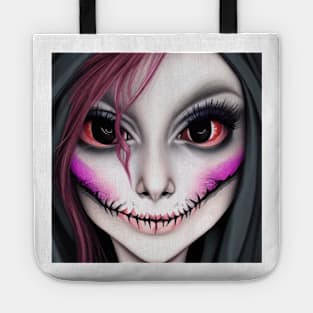 Real Scary Witch Halloween Design Tote