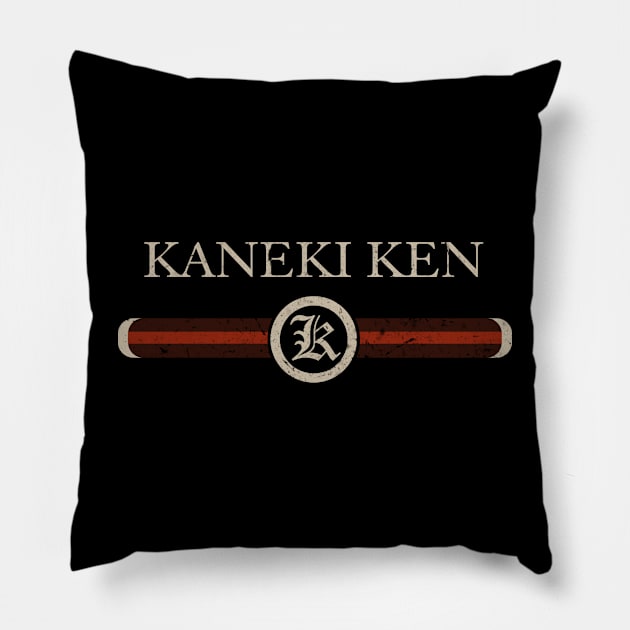 Proud Name Ken Anime Birthday Gift Vintage Styles Pillow by Toxsic Perky