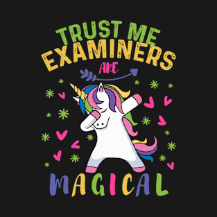 Cute Dabbing Unicorn Examiner Gift T-Shirt