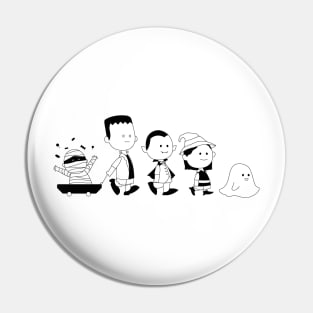 friends halloween drawing Pin