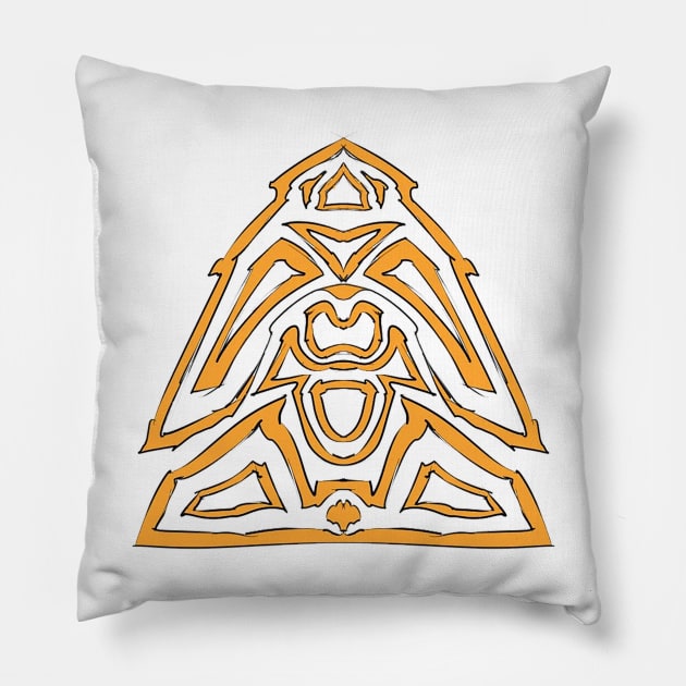 Tribal Pattern Pillow by angwenyimark