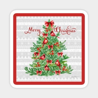 Red Cardinal Christmas Beauty B1 Magnet