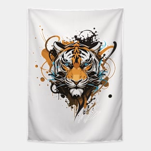 Graffiti Paint Tiger Creative Tapestry