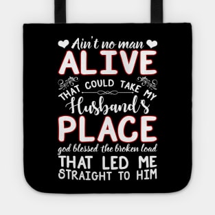 God Blessed Led Me Straight To My Husband Tote