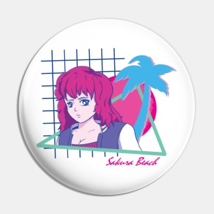 Sakura Beach Pin