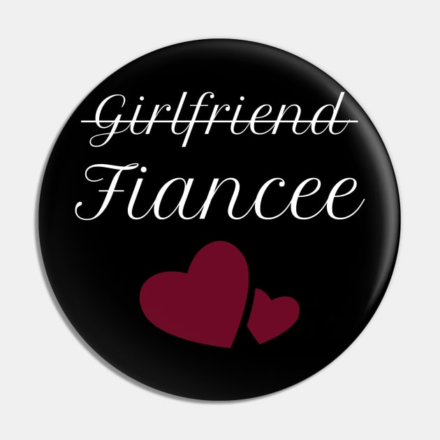 Womens Girlfriend Fiancee Gift - Fiance Engagement Party Pin by fromherotozero