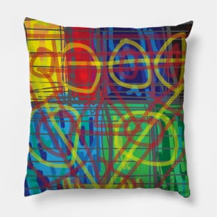 Image of colorful abstract art illustration Pillow