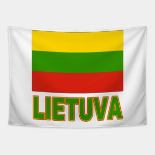 The Pride of Lithuania (Lietuva) - Lithuanian Flag and Language Tapestry