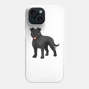 Dog - American Staffordshire Terrier - Natural Black Phone Case