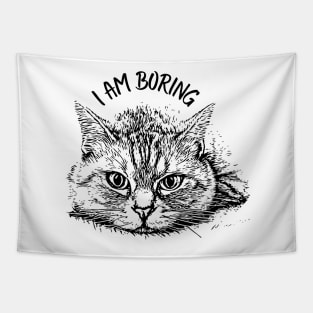 cat tama cute black cat love Tapestry