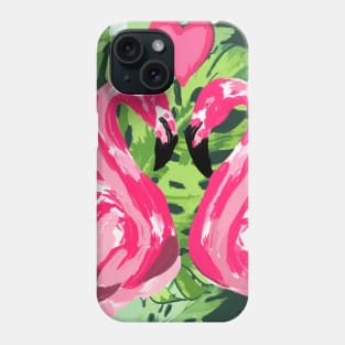 Pink Flamingo Love Phone Case