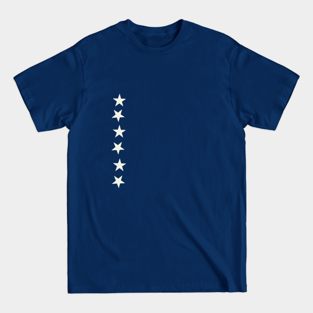 white stars - black - Stars - T-Shirt