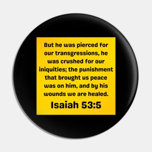 Bible Verse Isaiah 53:5 Pin