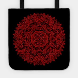 Red Dark Flower Tote