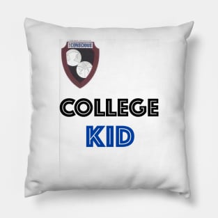 College Kid.BLK.BLUE Pillow