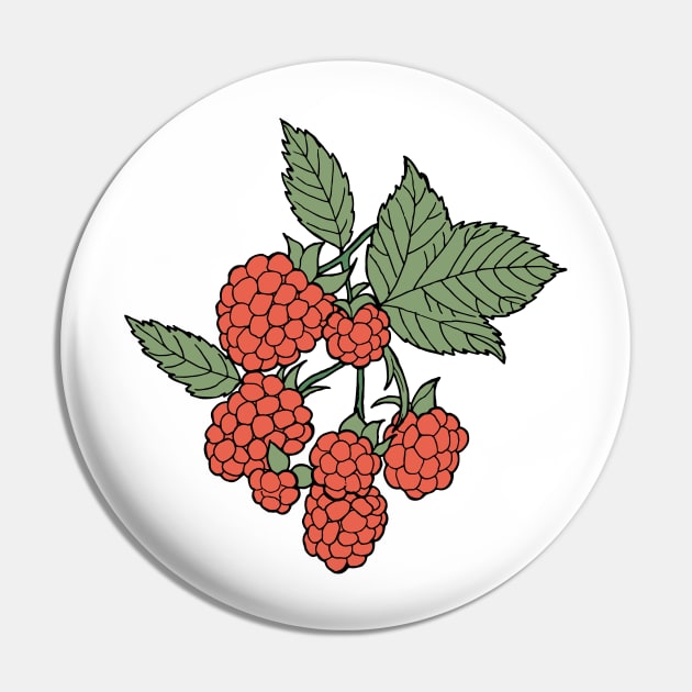 Raspberries Pin by senkova